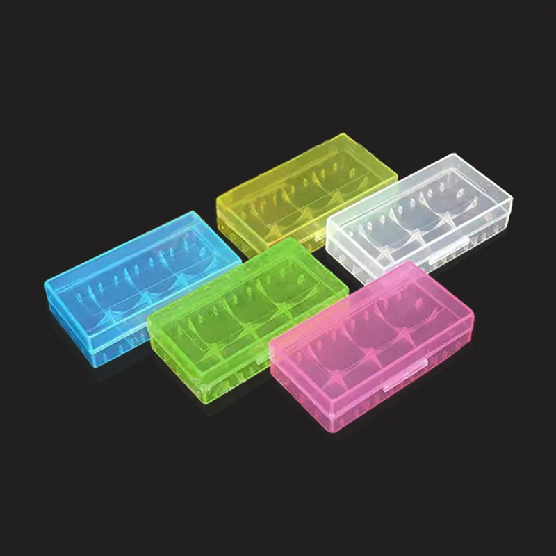 Прочный ящик для хранения аккумуляторов 18650 цветной Жесткий Чехол-держатель 2x18650