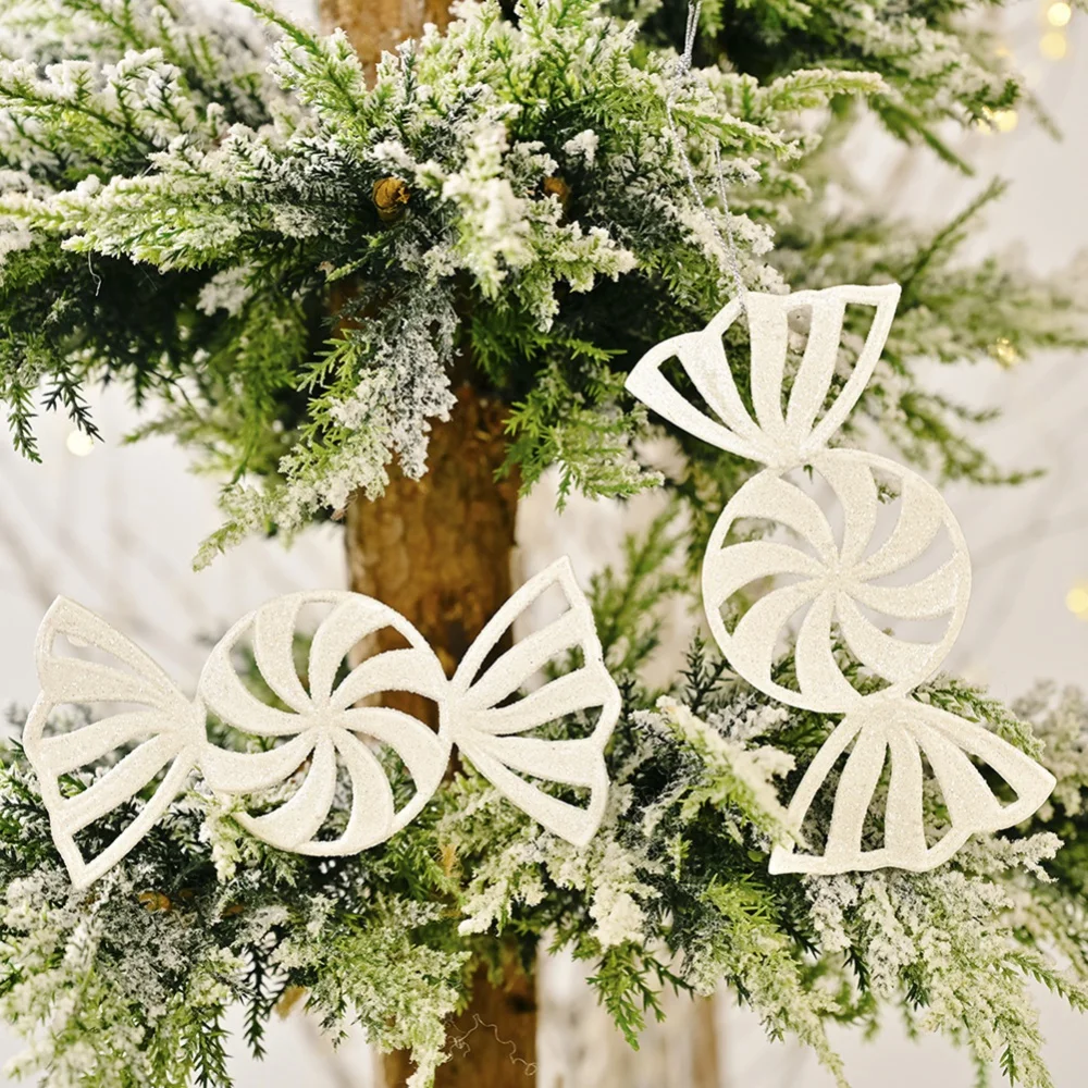 Christmas Snowflake Flakes Decorative Tree White Hanging Ornaments Party Home Decoration | Дом и сад