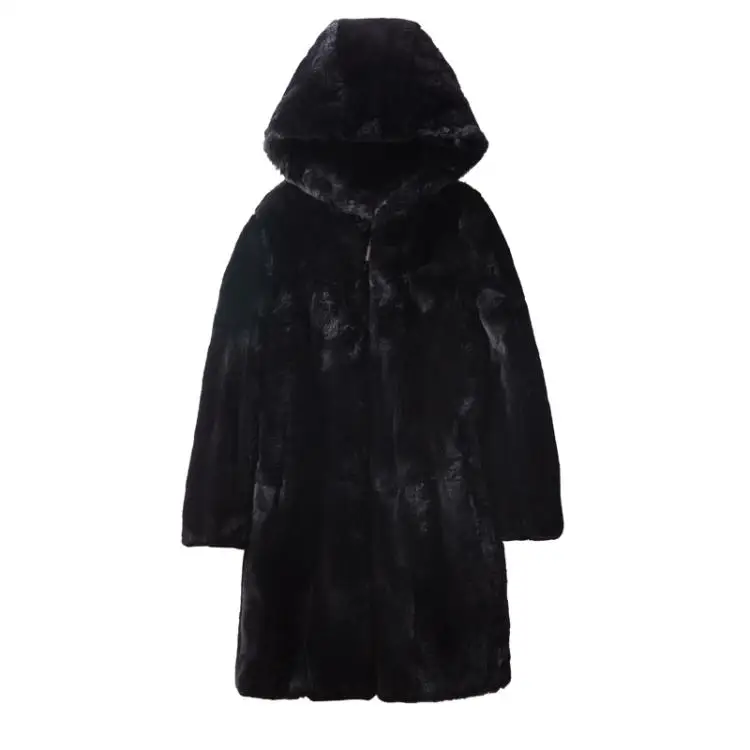 Natural Real Whole Rex Rabbit Fur Coat Women Jacket Outwear Winter fur Coats | Женская одежда