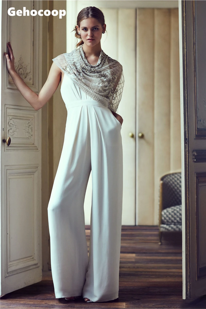 

Women's Bodysuit Jumpsuit Clothing Women Summer Halter Sexy V-neck Backless Sleeveless Elegant One-piece Romper Overalls Clothes