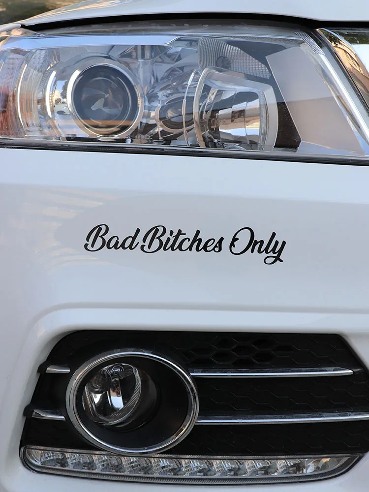 ZTTZDY 20CM*3.5CM Bad Bitches Onlyl For High-quality Vinyl Car Sticker Decal ZJ2-0067 | Автомобили и мотоциклы