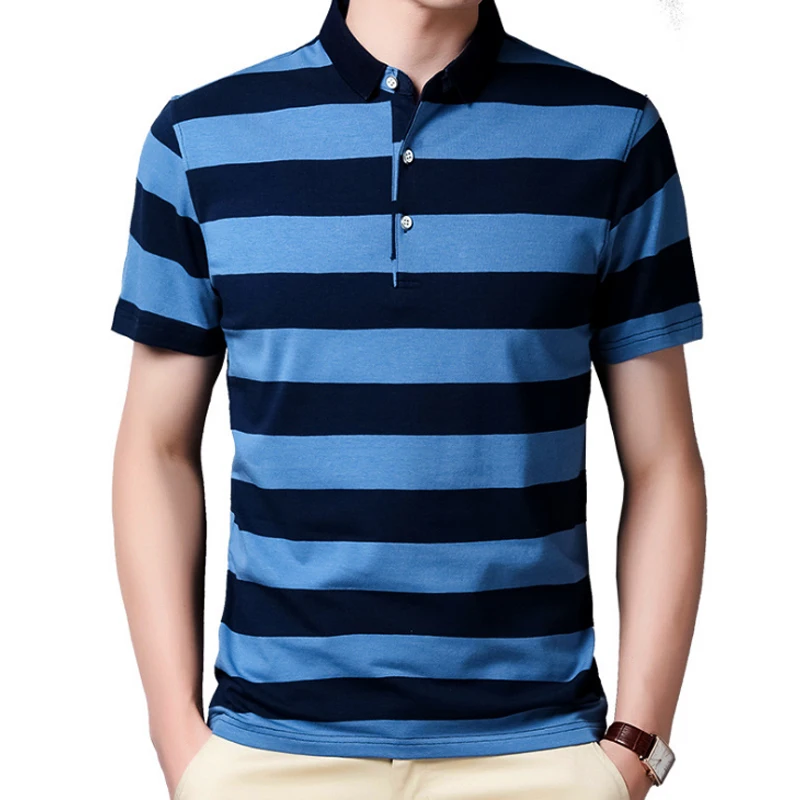 

New High quality brand men polo shirt new summer casual striped cotton men solid polo shirt ralp men camisa polo homme