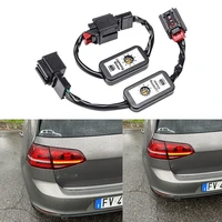 for golf 7 black dynamic turn signal indicator led taillight add on module cable wire harness left right tail light 2pcs