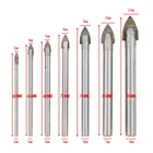 ЗецзоНабор сверл для керамической плитки, комплект из 7 насадок 345681012 мм, сухое стекло, кирпич, мрамор, фарфор