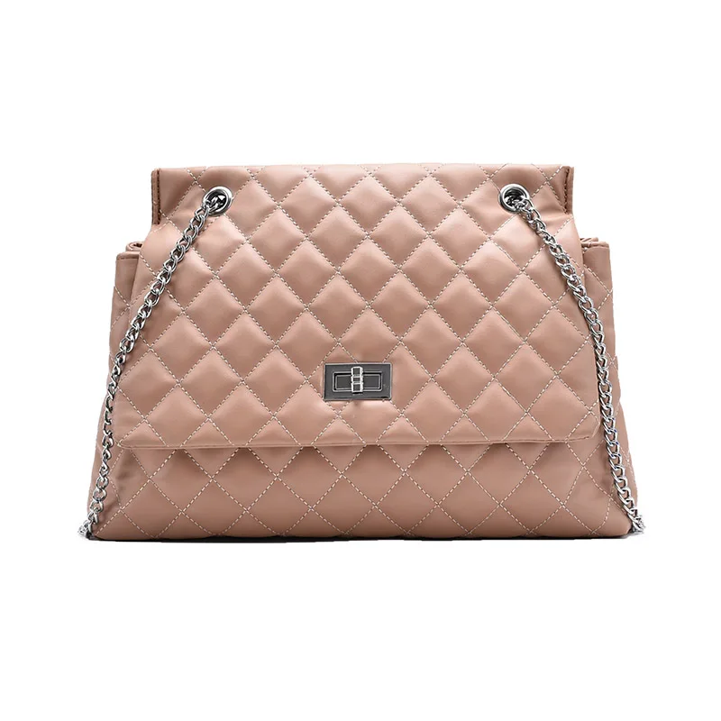 

Female High Capacity Luxury Brand Big Tote Bags For Women Black Female Handbags Shoulder Ladies 2020 Chain Leather Crossbody