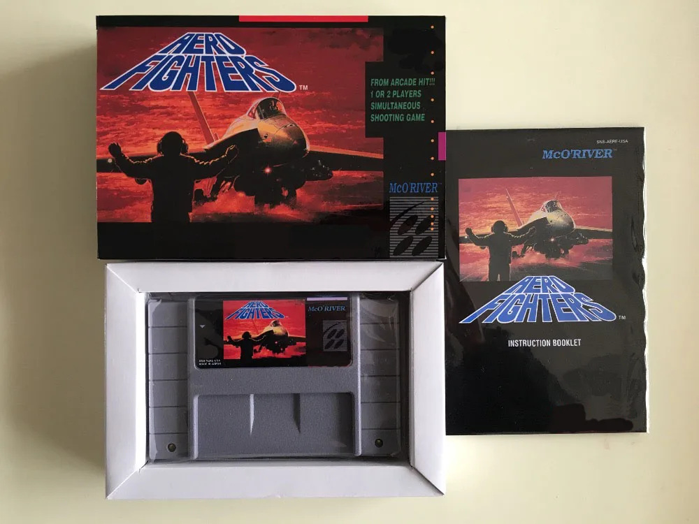 16 битные игры ** Aero Fighter (Американская версия! Коробка + инструкция картридж!)|fighter| |