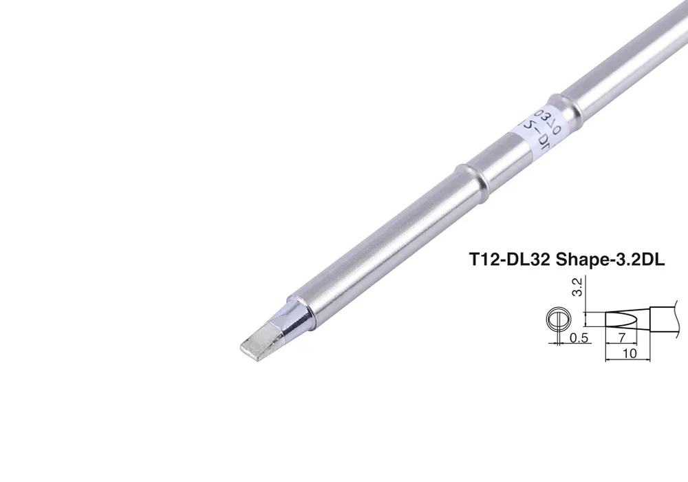 FINDAMAZE T12 плоский наконечник D08 D12 D16 D24 DL32 D4 D52 для FX951STC и STM32 OLED паяльная