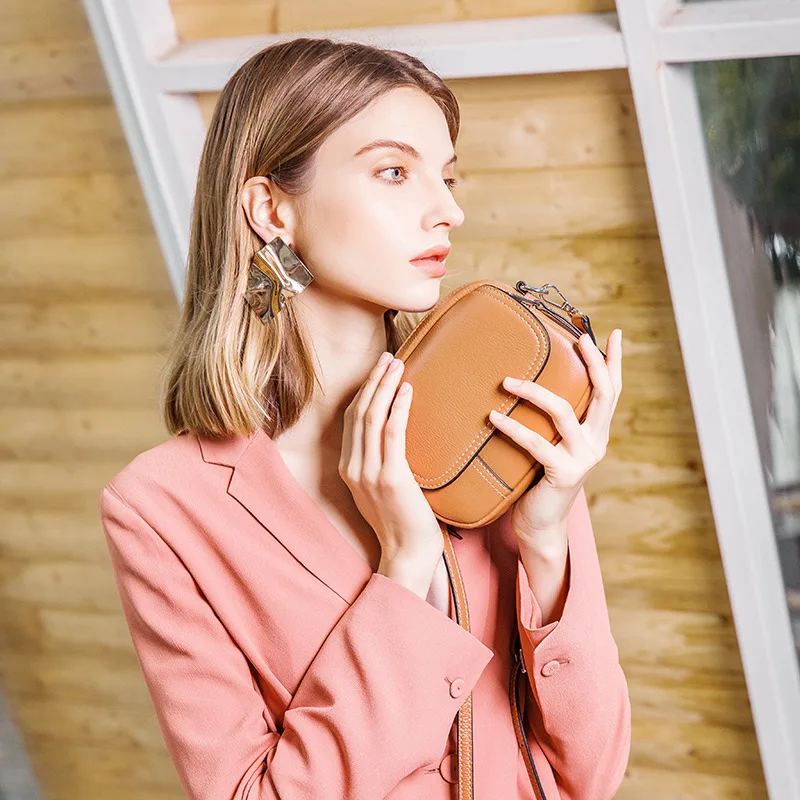 Женская сумка Кроссбоди из натуральной кожи 2021 маленькие мягкие женские сумки