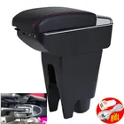 Подлокотник для Peugeot 107, Citroen C1, Toyota, Aygo BJ, центральный подлокотник с контейнером для вещей, украшение для стакана с USB-подстаканником