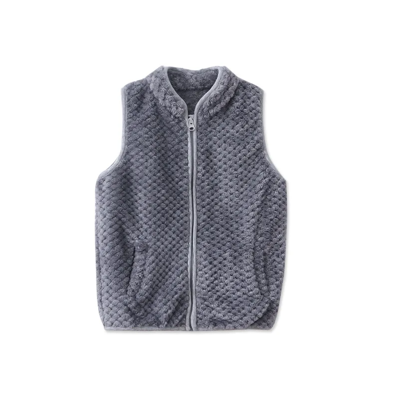 Детский фланелевый жилет для девочек верхняя одежда Теплый зимний куртка Легкая