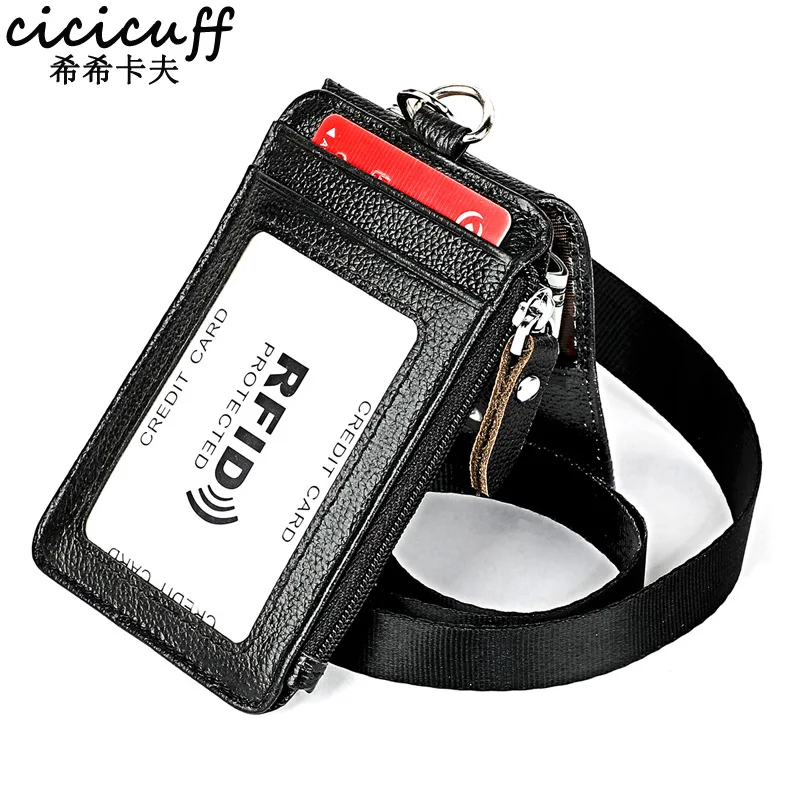 Держатель значка из натуральной кожи Офисная идентификационная карта нагрудный