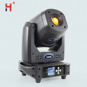 Lyre 100 Вт Dmx-512 сценический светильник ing 100 Вт Светодиодный точечный светильник Профессиональный подвижный головной светильник s стробоскопический эффект 14 каналов для клубной свадьбы