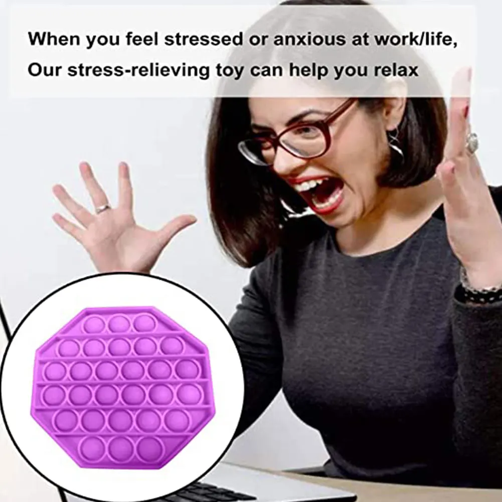 

Adult Kids Funny Antistress Toys Push Bubble Fidget Sensory Toy Autism Special Needs Stress Reliever Toys Squishy A