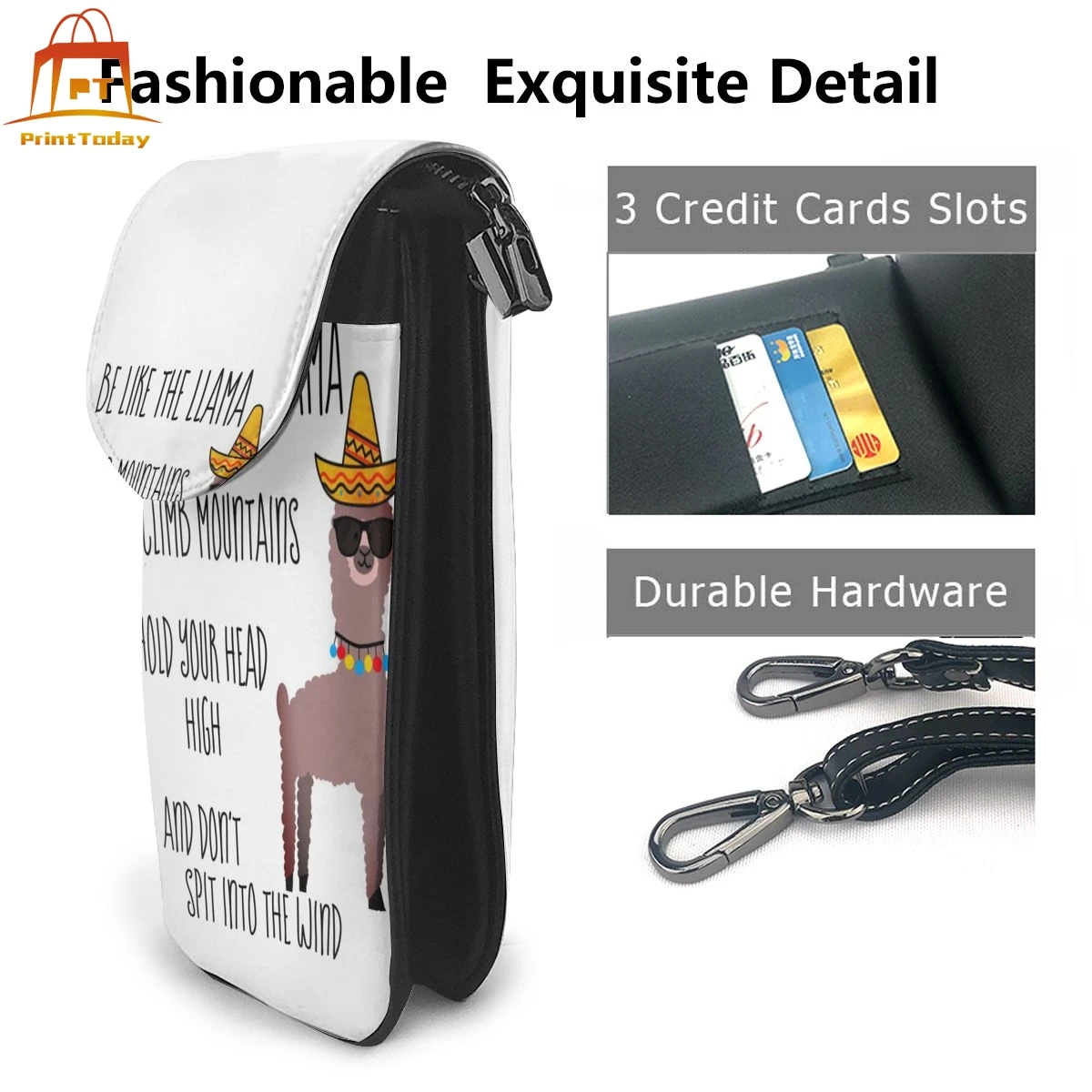 Сумка на плечо женская из ламы кожаный саквояж кросс-боди в стиле аниме уличная