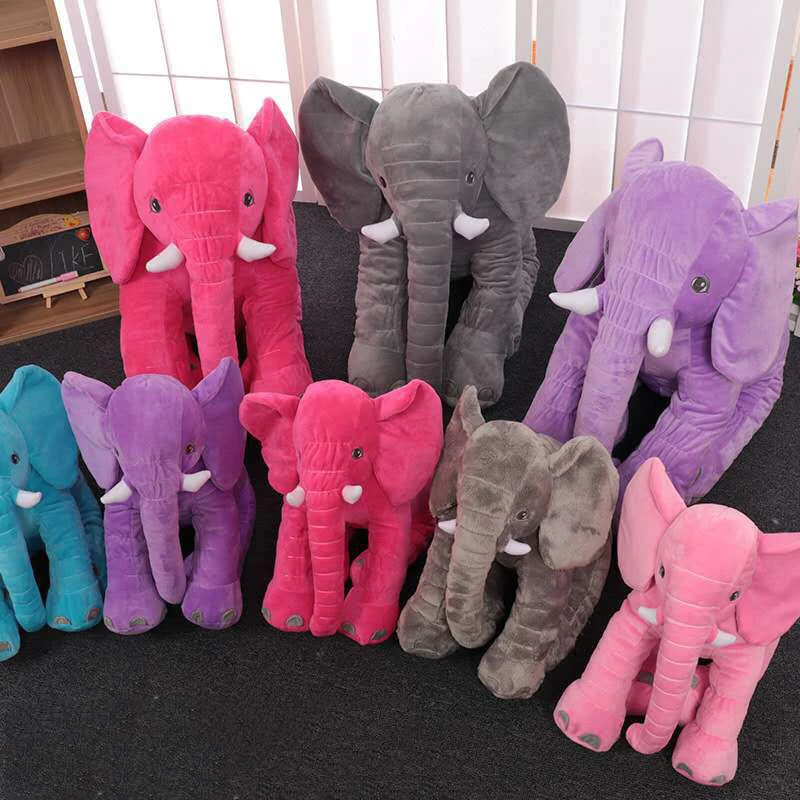 

30cm Kids Stuffed Simulational Animals Toys Kawaii Elephants Dolls Baby Appease Soft Pillows Cute Plush Gifts For Children Adult