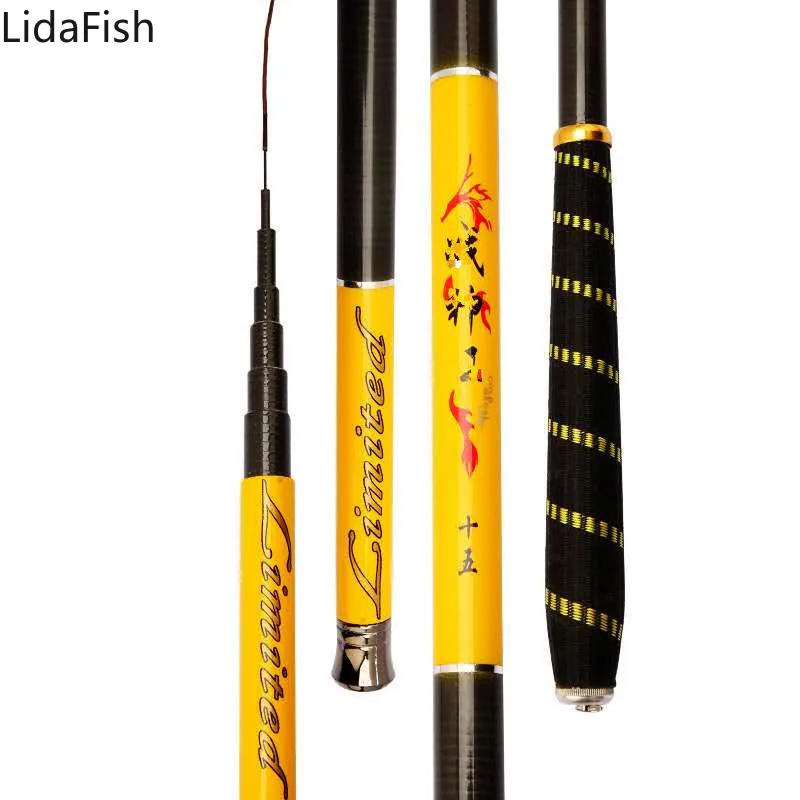 

Ultra Light Hard Telescopic Fishing Rod Carbon Fiber Stream Fishing Rods Carp Fishing Feeder Hand Pole 3.6M-6.3M
