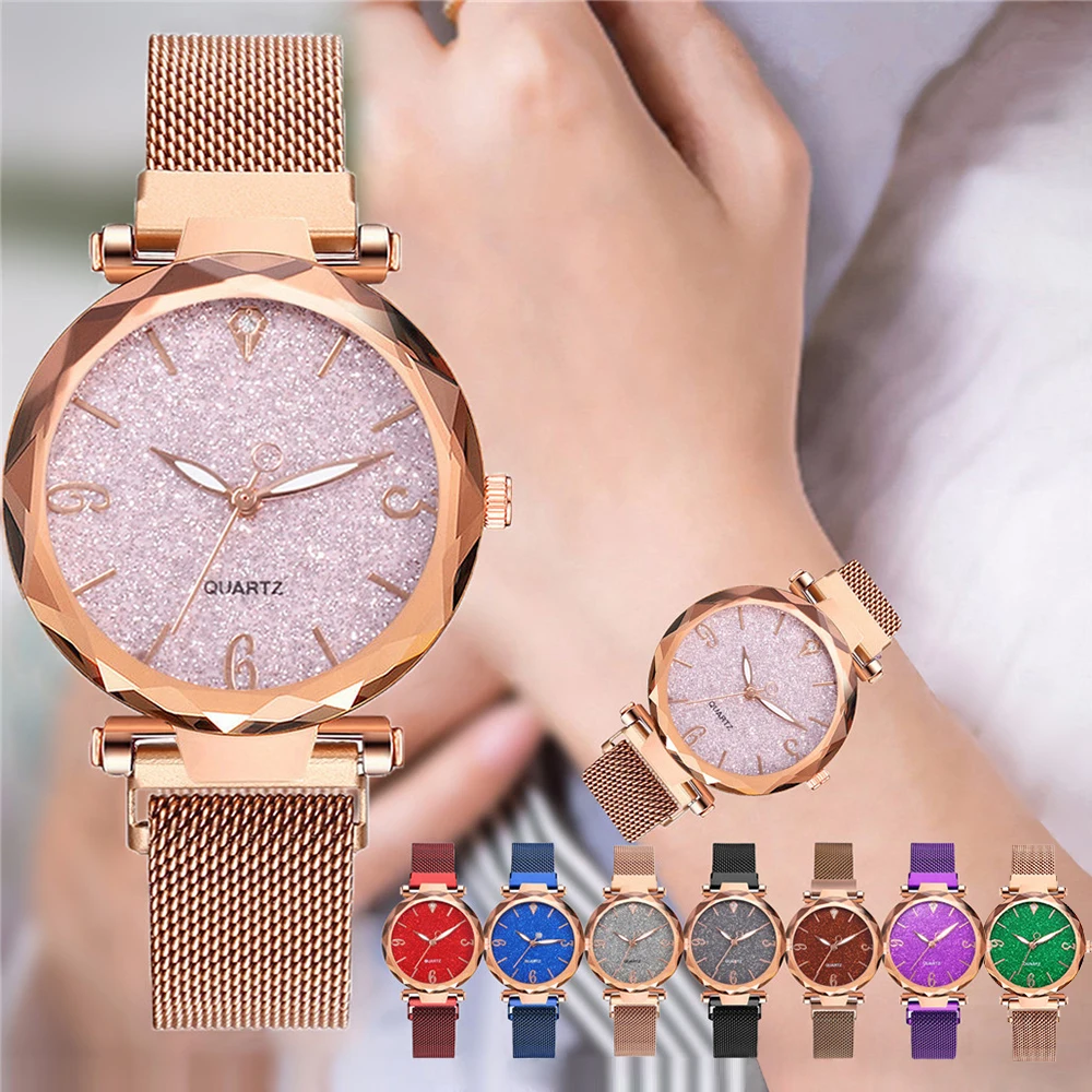 

Women Watches Luxury Fashion Magnetic Strap Ladies Wristwatches Gift Quartz Clock Zegarek Damski Relogio Feminino