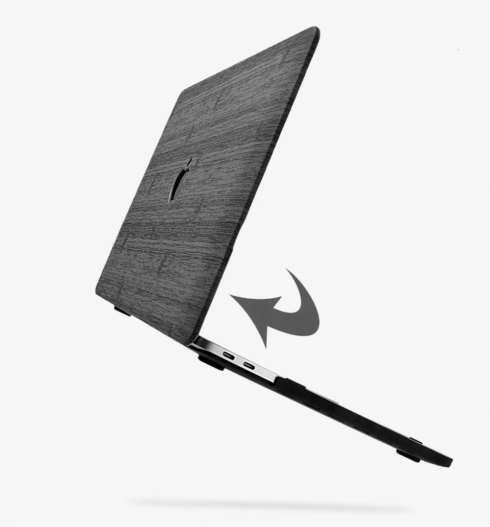 Чехол для ноутбука с текстурой древесины для MacBook Air 13 Pro retina 11 12 13,3 15 15,4 сенсорный экран для Macbook New Pro 13 A2159