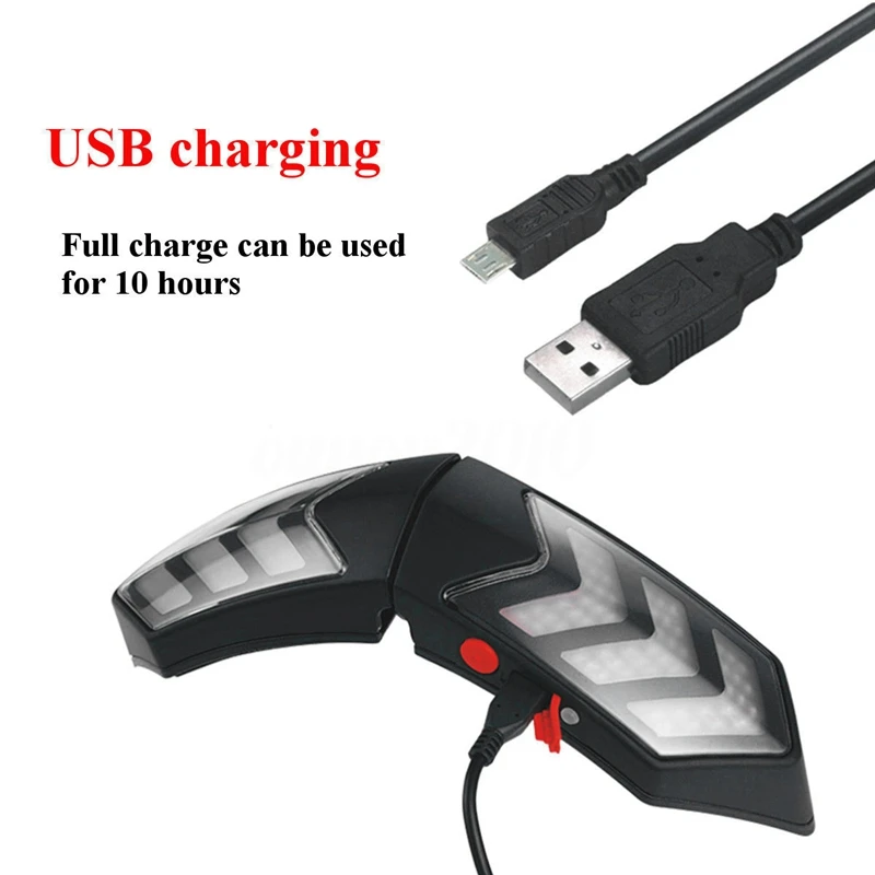 vender Dhbh-preto Capacete Da Motocicleta Sem Fio Led Luz De Segurança Moto Turn Signal Aviso De Freio Lightbar Capacete Sem Fio Luz