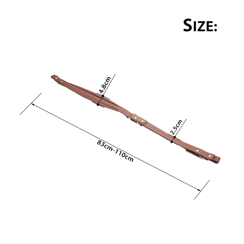 

New Pair of Leather Accordion Straps Adjustable 16 Bass-120 Bass Accordion Universal Shoulder Strap
