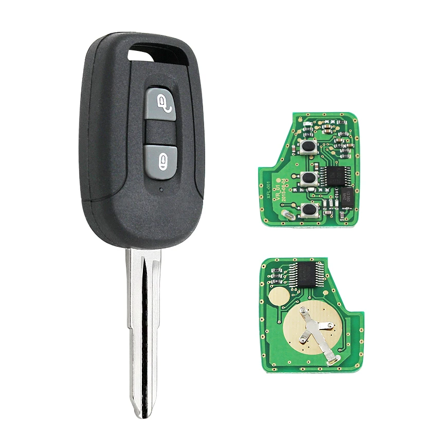 Ключ дистанционного управления с 2 кнопками смарт ключ для автомобиля чип ID46 PCF7936