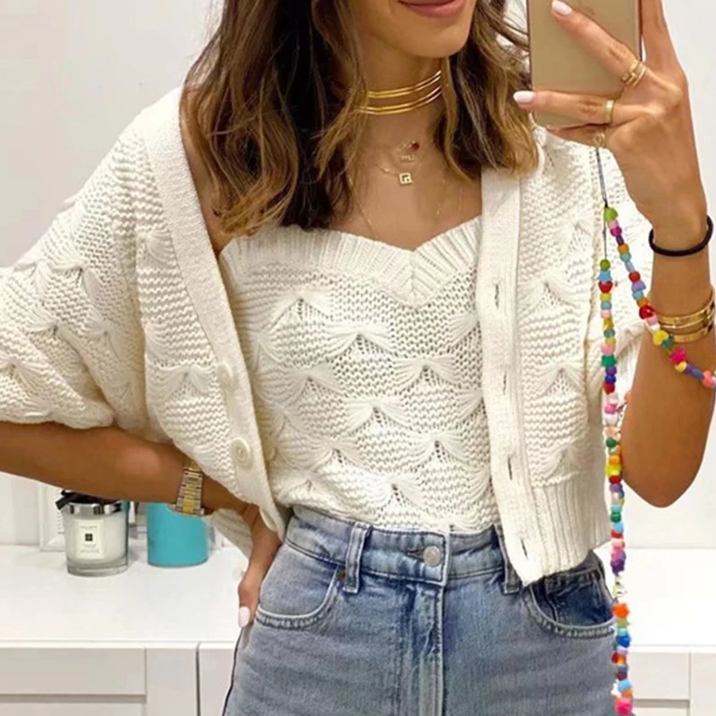 

2021 New Autumn Women Female Sexy Polyester Sweater Brand Blouse Outwear