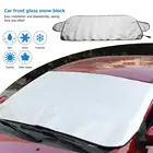 59x28 дюймовый зимний чехол на лобовое стекло автомобиля, защита от снега, льда, мороза, тепловой солнцезащитный Универсальный