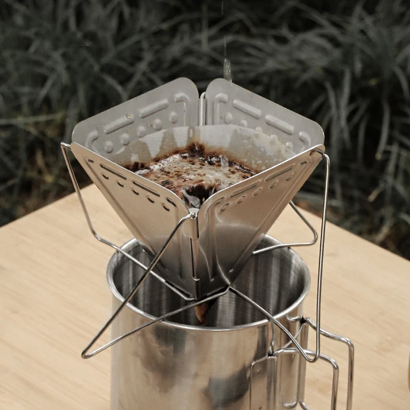 Уличный держатель для фильтра кофе из нержавеющей стали фотофильтры капельница
