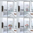 Мультяшная матовая оконная пленка, витражная пленка, переводная виниловая стеклянная наклейка, дверь душа, пленка без клея