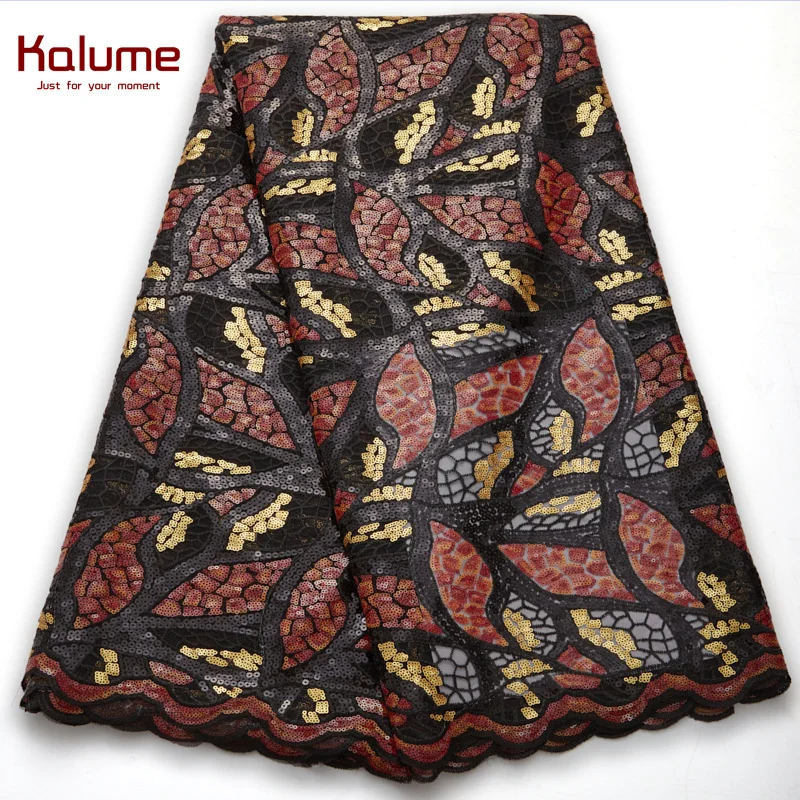 

Kalume Liberty Tulle Lace Fabric 4.5 Meters Linens Sew Cloth Nigerian Tulle Lace Fabric High Quality For Sewing Dress H2651