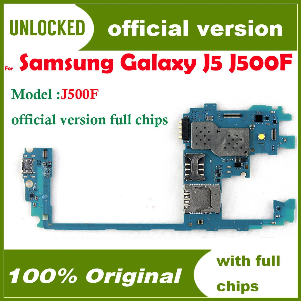Хорошо работающая материнская плата для Samsung Galaxy J5 J500F с чипами логическая