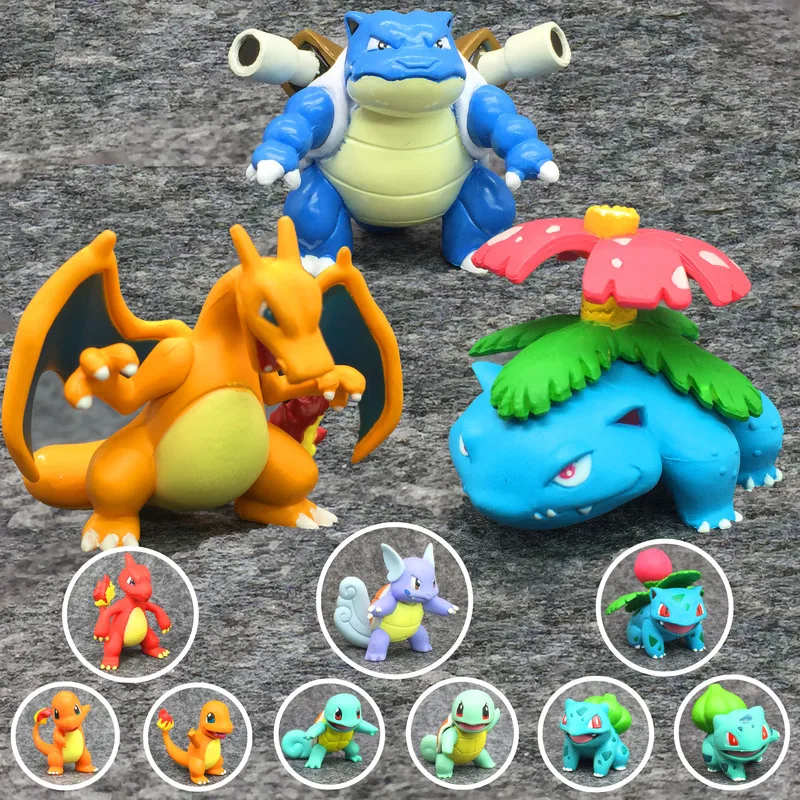 Charizard blastise Venusaur MC экшн фигурка Покемон WCT чармандер Бульбазавр Сквиртл кукла