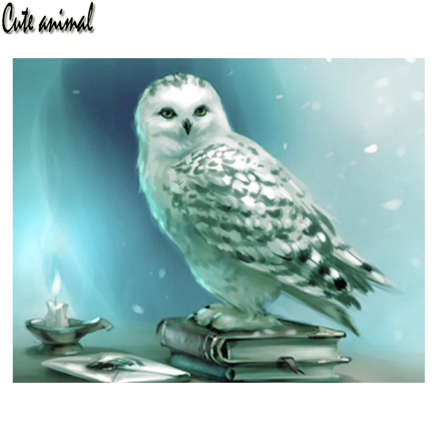 

5D Diamond Painting Owl Full Drill Sqaure Rhinestone Diy Diamond Embroidery Needlework Bird scriptures Cross Stitch Kit Decor