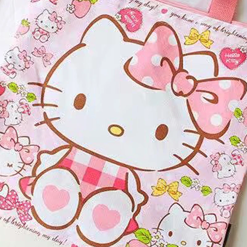 Милая Холщовая Сумка с рисунком котенка сумка на плечо женская переносная Ланч