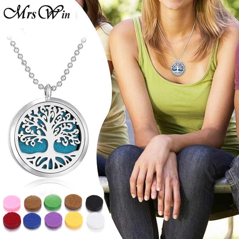 Новый аромадиффузор ожерелье Ароматерапия из нержавеющей стали эфирное масло