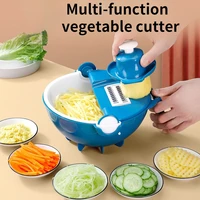 9 11pcs multi functional vegetable slicer with blades kitchen tools accessories cabbage shredder home cooking kitchen gadgets