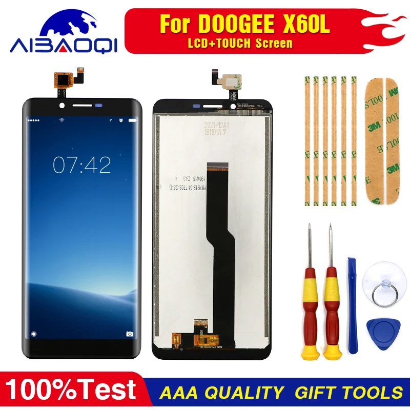 Новый оригинальный ЖК дисплей с сенсорным экраном экран для DOOGEE X60L запасные