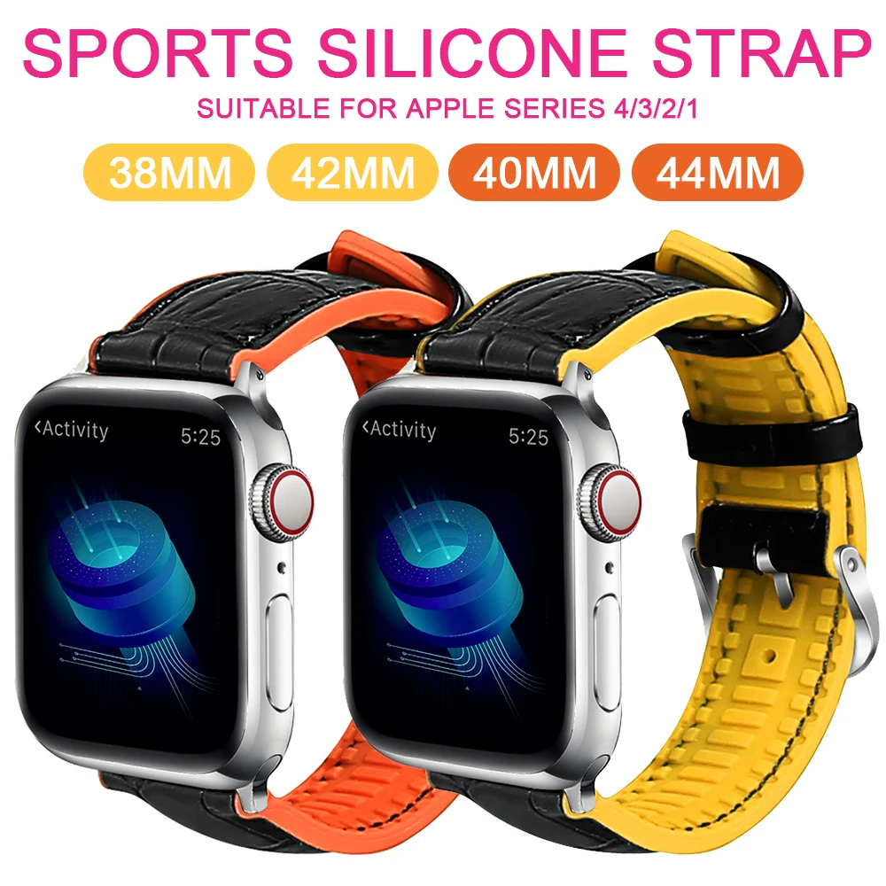 Кожаный ремешок для часов подходит для Apple watch series 40 мм 44 яблоко стол 5 38 мм, 42 мм, iwatch, версия 4/3/2/1 замена силиконовый ремешок