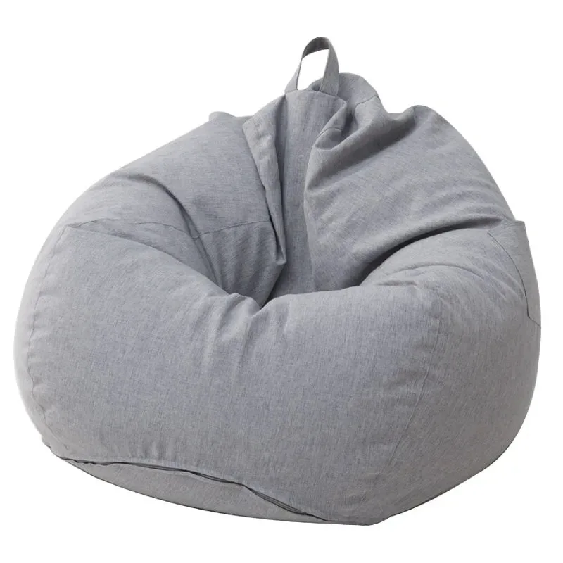 Чехол для дивана и кресел Gigante без наполнителя из льняной ткани Lounger Seat Bean Bag Pouf Puff Couch Tatami Salon размером 100x120.