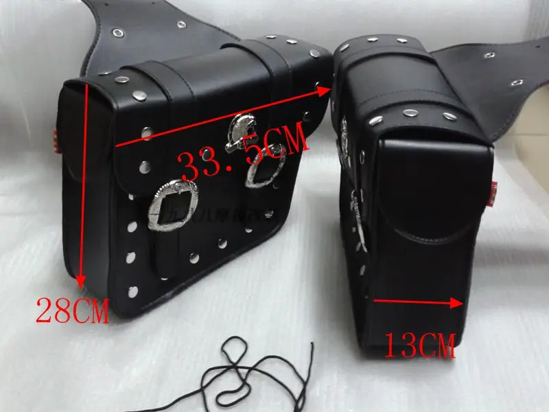 Мотоциклетная кожаная Боковая Сумка седельные сумки для Honda Shadow Spirit Saber Aero ACE Steed VLX