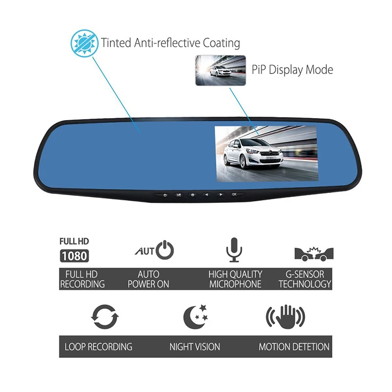 Автомобильный видеорегистратор/видеорегистратор с камерой ночного видения