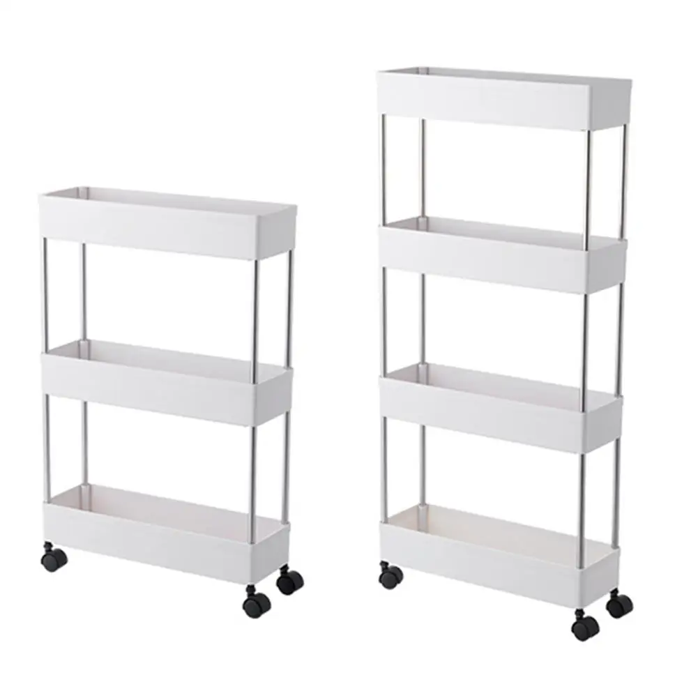 Мобильный стеллаж тележка для хранения скользящий органайзер вращающаяся буфет