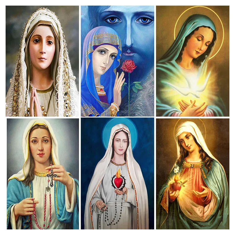 Алмазная живопись Мадонны Набор для вышивки алмазами 5D сделай сам с полными