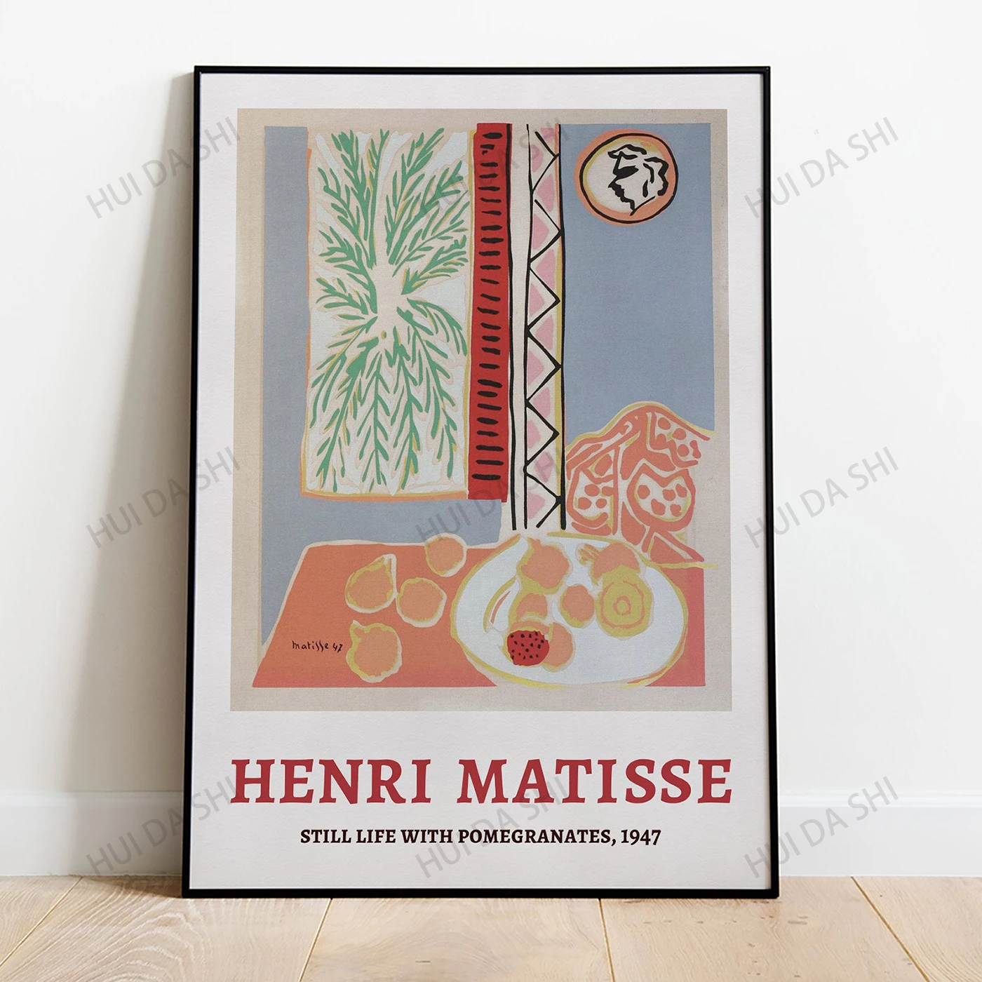 

Постер для выставки Matisse, Анри матиссе, натюрморт с гранатами, печать, музейная печать, гранаты, домашний декор