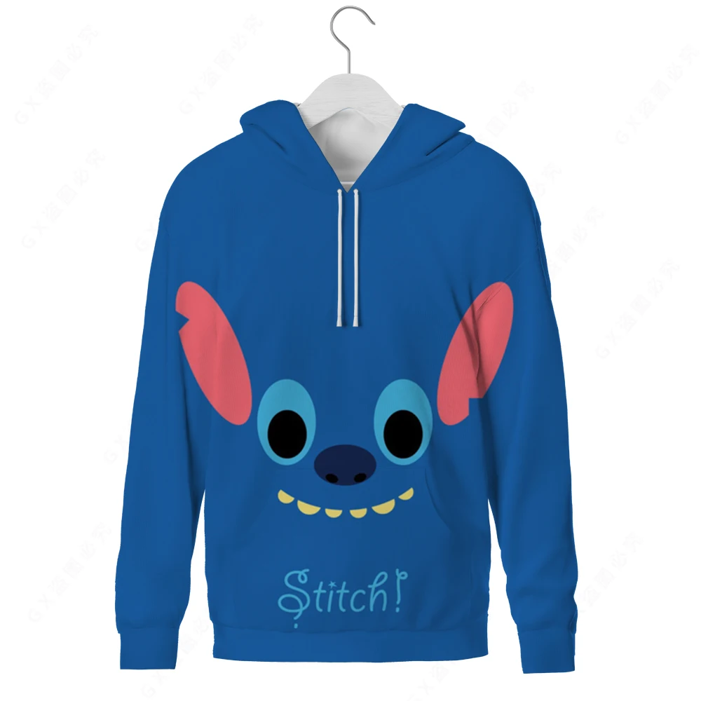 

Disney Cartoon Cartoon Funny Boys And Girls Hoodie Disney Lilo & Stitch 3d Printed Women's Hoodie Men's And Women's Style 2021