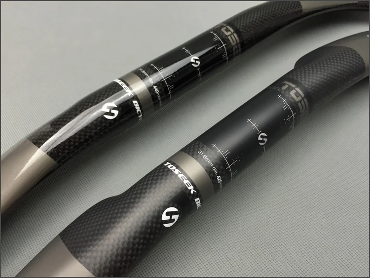 New TOSEEK 3K Full Carbon Fiber Road Bicycle TT Handlebar Rest Handlebars 31.8*400/420/440/460mm Matte/Glossy | Спорт и развлечения