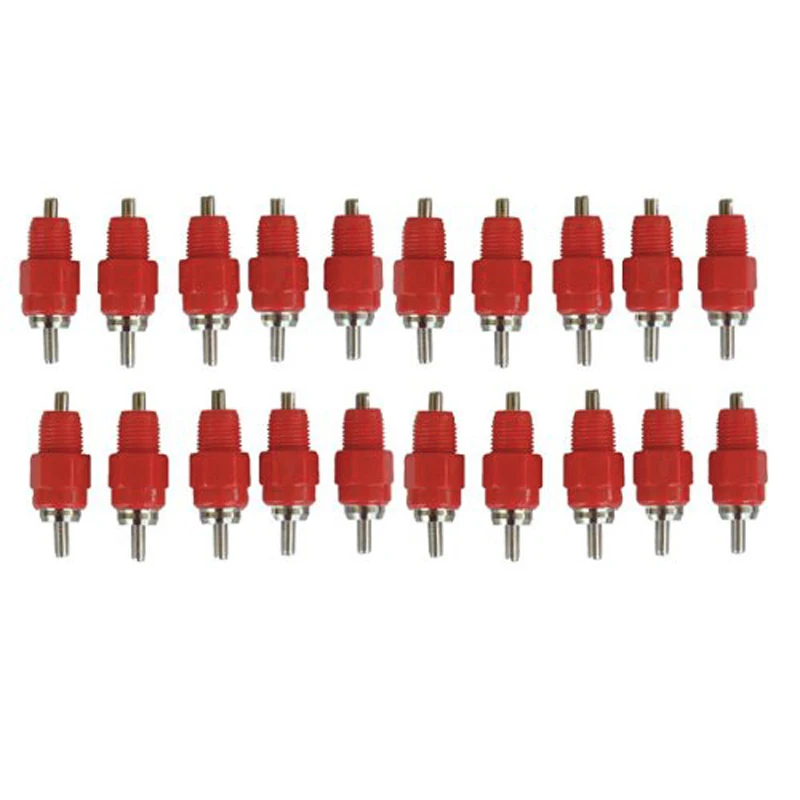 Птицы Курица вода сосковые поилки из нержавеющей стали 360 ° винт в аксессуары