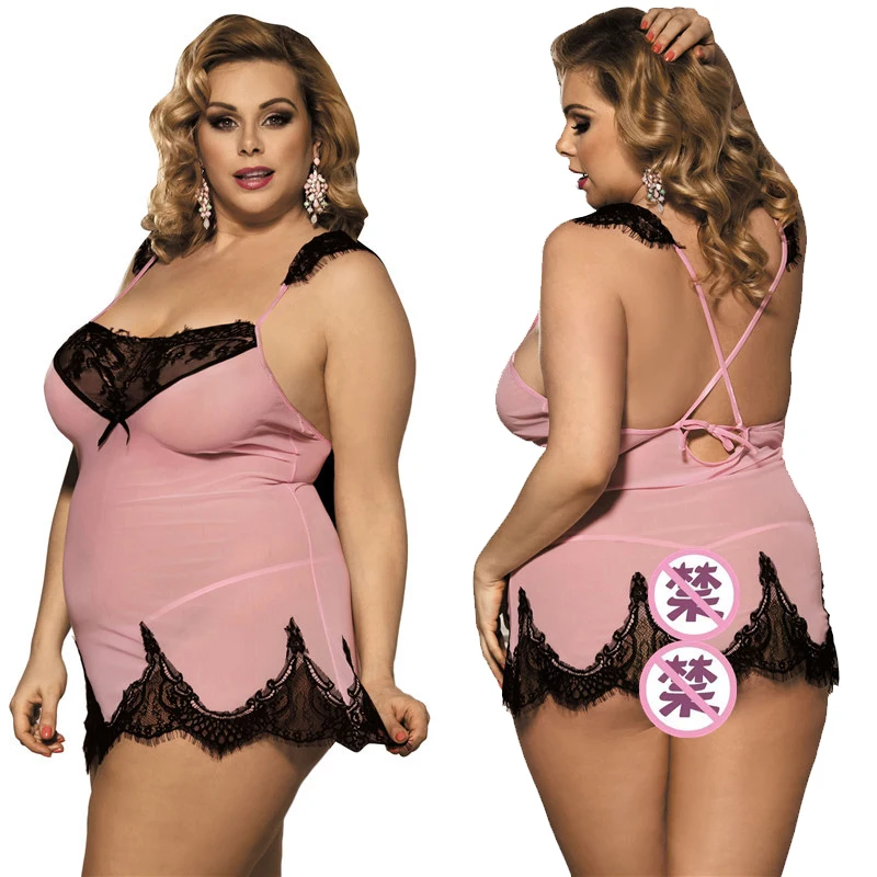 Женский кружевной комбинезон соблазнительное Черное Нижнее белье больших