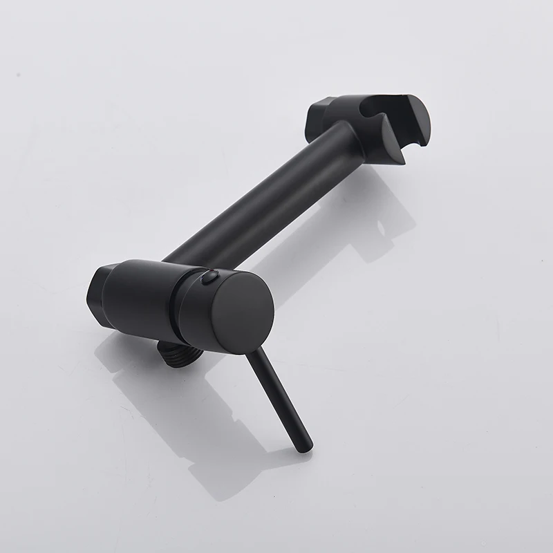 Матовые черные латунные Смесители для биде кран высокого давления душа