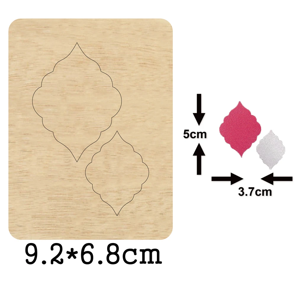 

Diamond Gear Edge Dangler Earrings DIY Cutting Mold Wood Dies For Leather Blade Rule Cutter For DIY Leather Cloth Paper Crafts